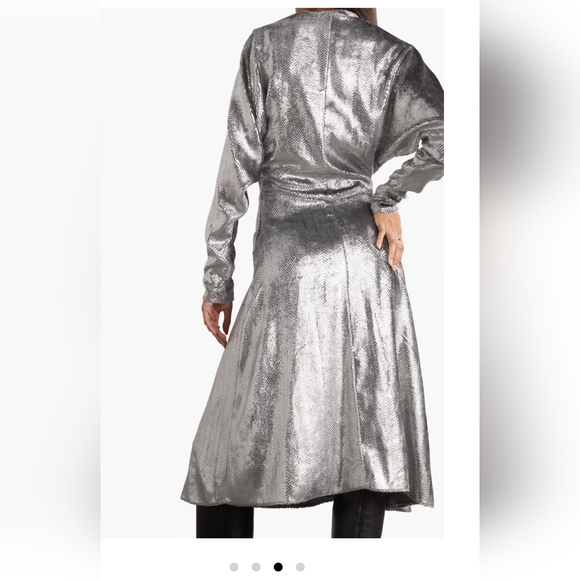 Isabel Marant Courtneya Silver Lamè dress - Picture 3 of 5